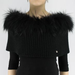 Fur collar Liujo black