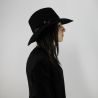Sombrero de ala ancha Liu Jo negro