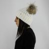 Gorro pompón de piel de LiuJo de vidrio