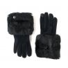 Handschuh mit handgelenk-fake fur schwarz Liu Jo