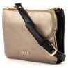 Bag double shoulder strap Liu Jo anna nappa leather-pale brown, metal black