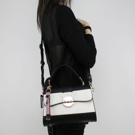Shoulder bag Liu Jo, the handle to the top, Kansas, black and white N18107 E0001