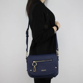 Shoulder bag Liu Jo Saddle Ohio blue N18195 E0037