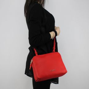 Sac à bandoulière Liu Jo Beauté Double Zip rouge N18130 E0037