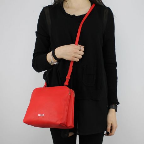 Shoulder bag Liu Jo Beauty Double Zip red N18130 E0037