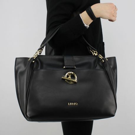 Borsa bauletto Liu Jo Satchel Florida black A18055 E0007