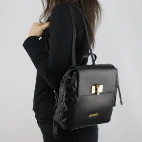 Sac à dos de la marque Love Moschino noir matelassé avec le printemps JC4023PP15LB0000