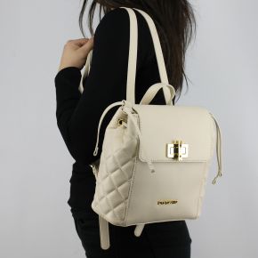 Backpack Love Moschino ivory quilted with spring JC4023PP15LB0110