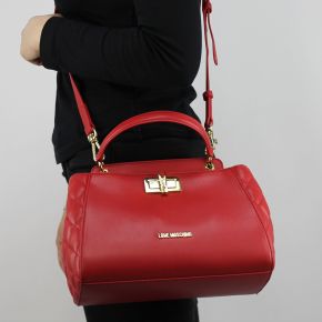 Borsa bauletto Love Moschino de color rojo acolchado con la primavera JC4024PP15LB0500