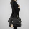 Shopping bag L satchel black detroit