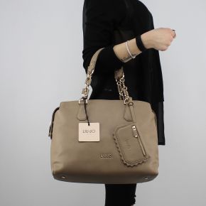 Borsa shopping Liu Jo Satchel Detroit tortora A18001 E0027