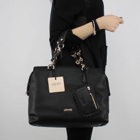 Shopping bag L satchel black detroit