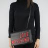 Bolso de Love Moschino logotipo negro juego JC4066PP15LH0000