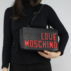 Bolso de Love Moschino logotipo negro juego JC4066PP15LH0000