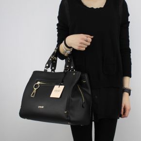 Borsa Shopping Liu Jo Satchel Ohio nera N18193 E0037