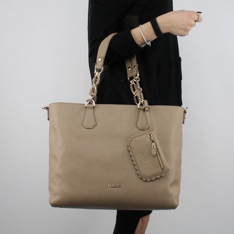 Shopping bag Liu Jo Satchel Detroit tortora A18003 E0027