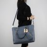 Borsa shopping Liu Jo Satchel Detroit blu A18003 E0027