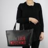 Bolsa de compras de Love Moschino logotipo negro juego JC4067PP15LH0000