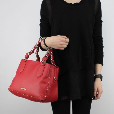 Shopping bag Liu Jo Satchel Lovely You red A18021 E0010