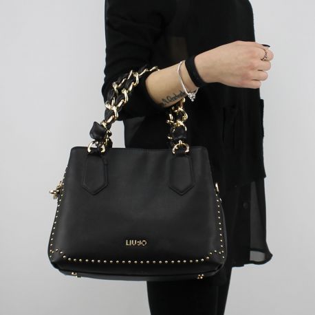 Shopping bag Liu Jo Satchel Lovely You black A18021 E0010