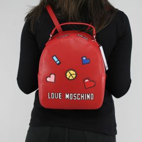 Mochila de Love Moschino logotipo rojo de juego JC4070PP15LH0500