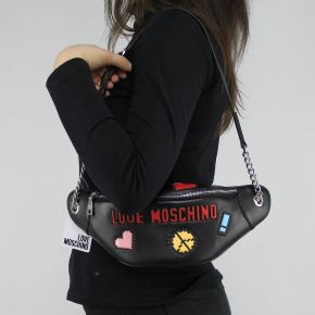 Bag pouch Love Moschino black logo game JC4072PP15LH0000
