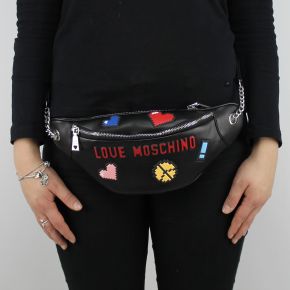 Bag pouch Love Moschino black logo game JC4072PP15LH0000