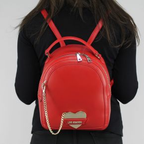 Backpack Love Moschino red heart metallic JC4075PP15LI0500