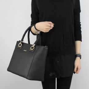 Bolsa de compras de Liu Jo m tote negro de manhattan