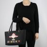Einkaufstasche-Love Moschino-schwarze mit bambolina JC4087PP15LK0000