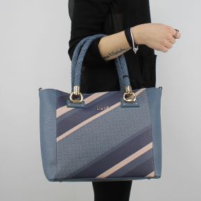 Shopping bag Liu Jo Tote Manhattan Block blue A18066 E0385