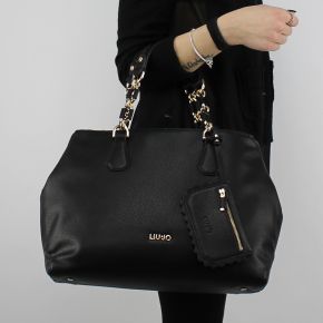 Borsa shopping Liu Jo Satchel Detroit nera A18004 E0027