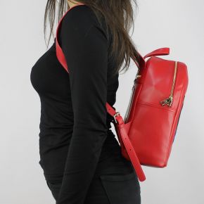 Mochila de Love Moschino rojo con negro corazón JC4110PP15LT0500