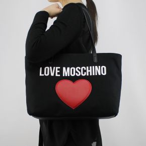 Shopping bag Love Moschino black canvas JC4136PP15L3000A