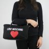 Bolsa de compras de Love Moschino de lona negra JC4137PP15L3000A