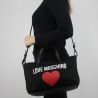 Einkaufstasche-Love Moschino schwarzem stoff JC4137PP15L3000A