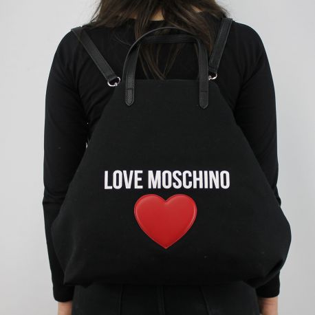 Shopping bag Love Moschino black canvas JC4139PP15L3000A
