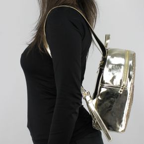 Backpack Love Moschino gold and glitters JC4149PP15LL0901