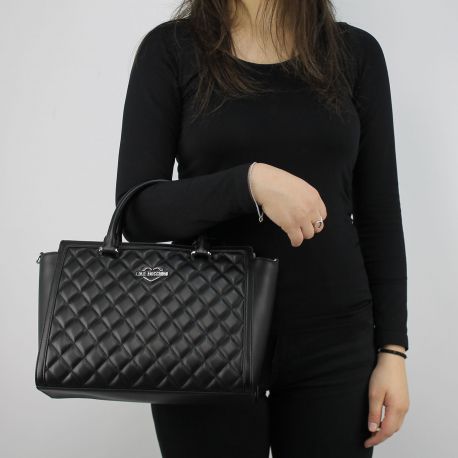 Borsa bauletto Love Moschino black quilted JC4214PP05KA000A