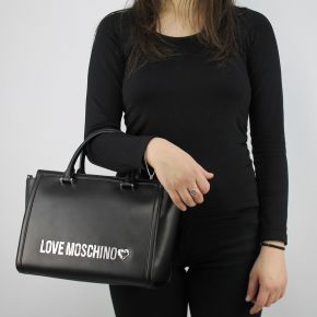 Tasche topcase Love Moschino-schwarze gesteppte JC4214PP05KA000A