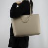 Shopping bag Love Moschino taupe with golden chain JC4350PP05L70108