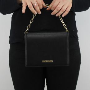 Shoulder bag Love Moschino black with gold chain JC4351PP05K7000B