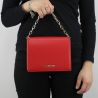 Sac à bandoulière marque Love Moschino rouge avec chaîne en or JC4351PP05K70500