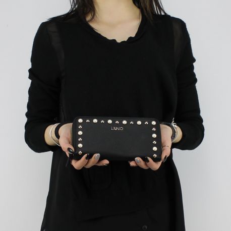 Wallet Liu Jo Zip Around Honolulu black A18192 E0010