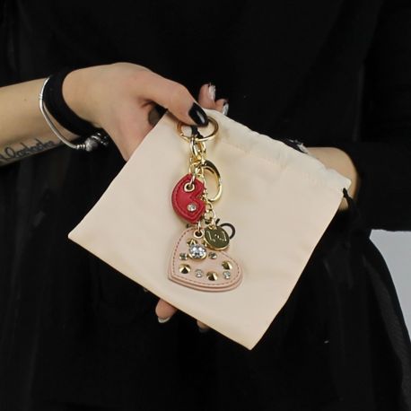 Key rings Liu Jo heart lips pink studs and red A18217 E0503