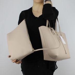 Sac Shopping réversible Patrizia Pepe beige et noir 2V5452 AV63