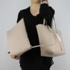 Bolsa de compras reversible Patrizia Pepe el beige y el negro 2V5452 AV63