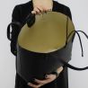 Bolsa de compras reversible Patrizia Pepe de negro y oro de 2V5452 AV63