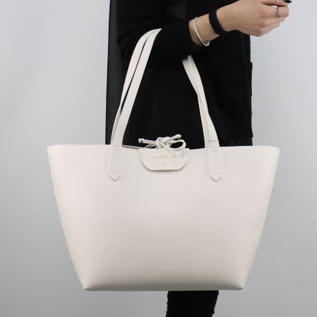 Shopping bag reversible Patrizia Pepe white and beige 2V5452 AV63