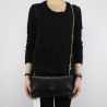 Bag Clutch bag with shoulder strap, Patrizia Pepe black calf leather